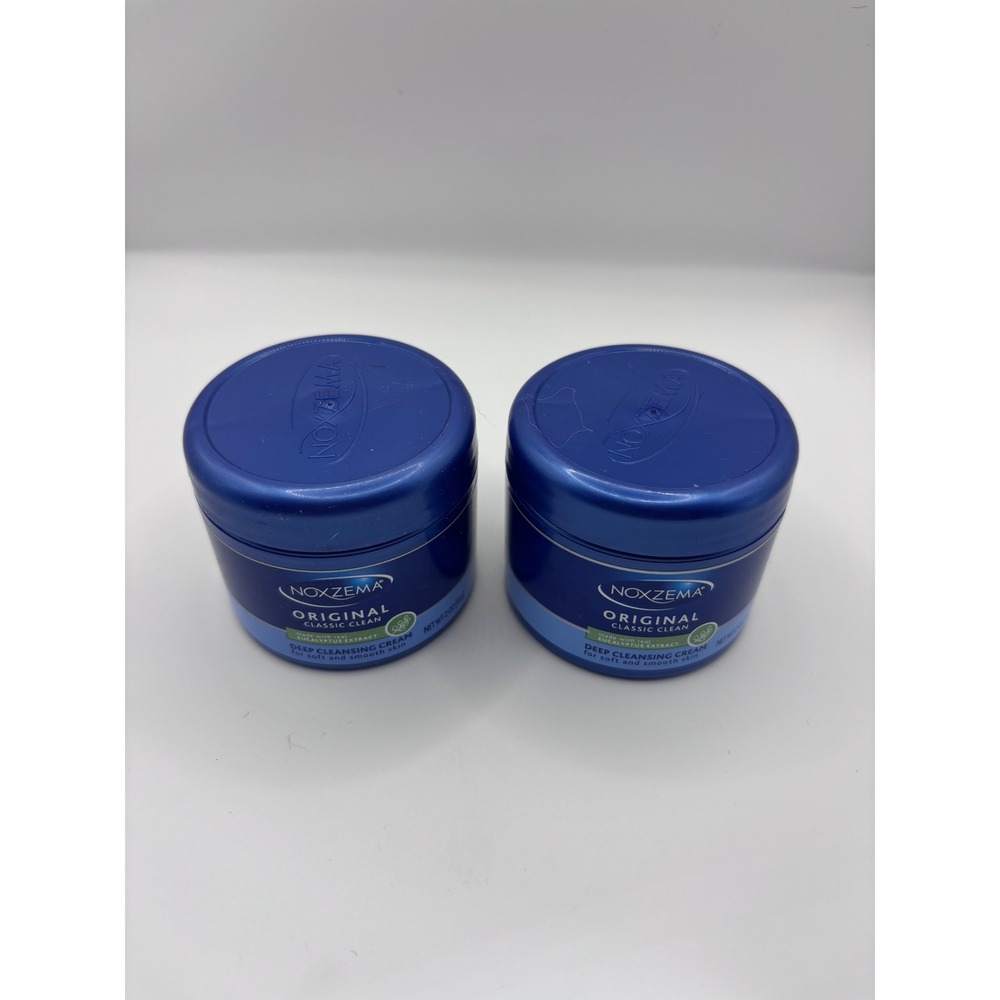 Noxzema Deep Cleansing Cream Unisex 2oz Blue Eucalyptus Classic Clean 2pk